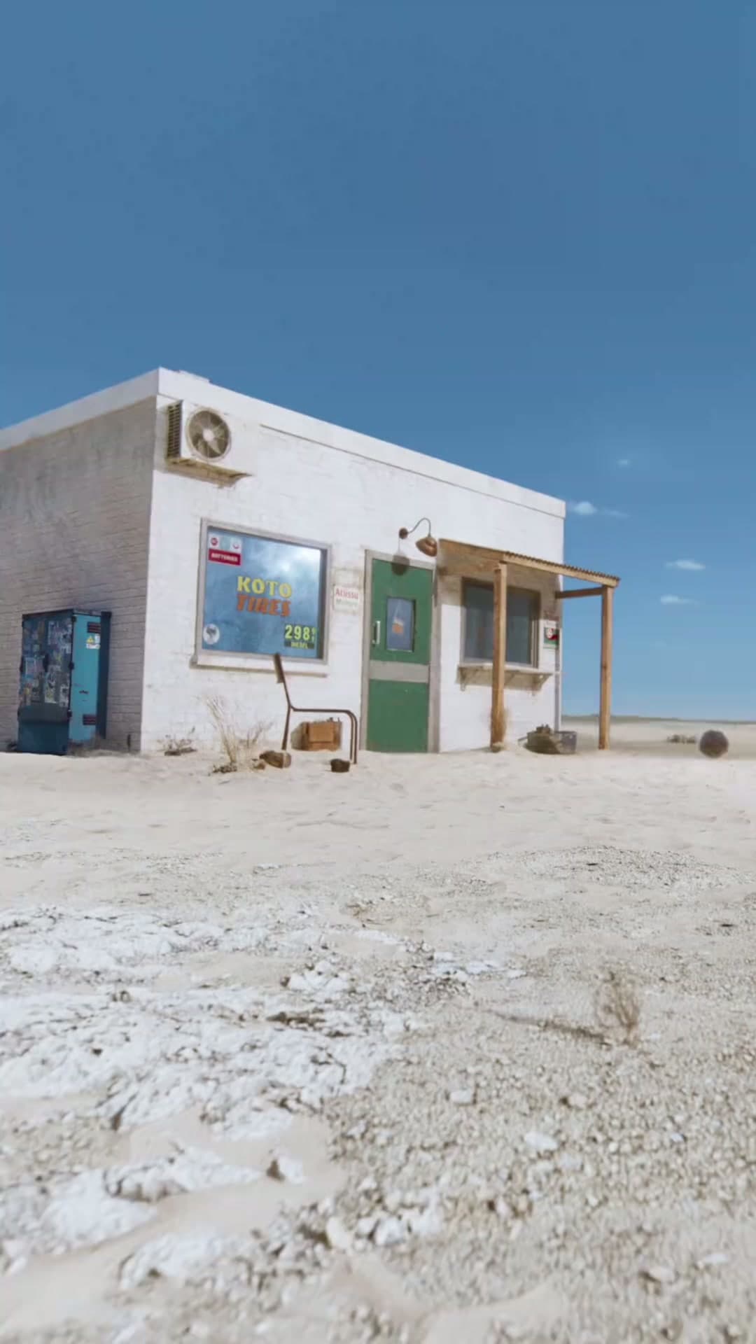 Desert service station visual reference